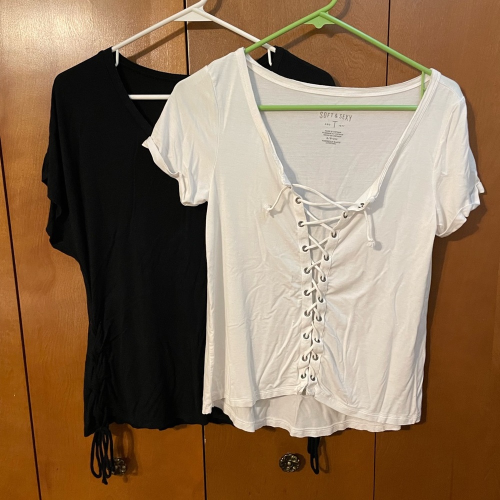 American Eagle tie shirt bundle